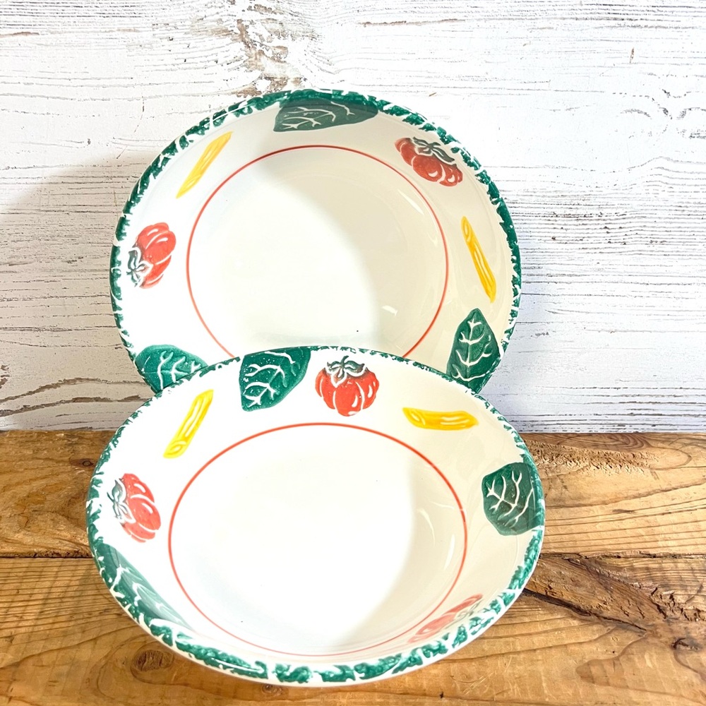 Vintage Tre ci Italy pasta bowls replacement Italian